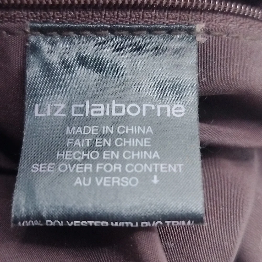 Liz Claiborne Classic Striped Small Shoulder Bag Black, Yellow, Brown VTG Y2K